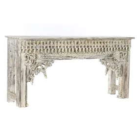 Side table DKD Home Decor White Mango wood 150 x 41 x 76 cm