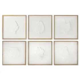 Painting DKD Home Decor Fir MDF Wood 50 x 2 x 50 cm (6 Units)