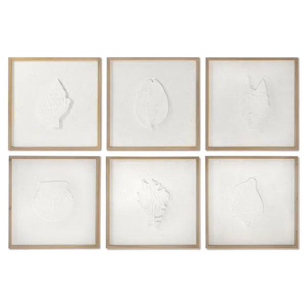 Painting DKD Home Decor Fir MDF Wood 50 x 2 x 50 cm (6 Units)