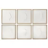 Painting DKD Home Decor Fir MDF Wood 50 x 2 x 50 cm (6 Units)