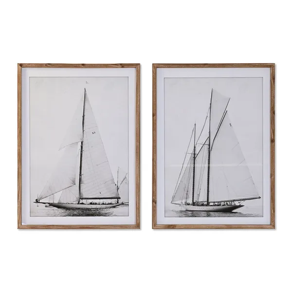 Painting DKD Home Decor Crystal Fir 60 x 2.5 x 80 cm 60 x 2,5 x 80 cm (2 Units)