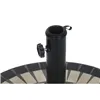 Base for beach umbrella DKD Home Decor Black Stainless steel White Stoneware (50 x 50 x 32,5 cm)