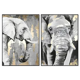 Canvas DKD Home Decor polystyrene Canvas 100 x 4 x 140 cm