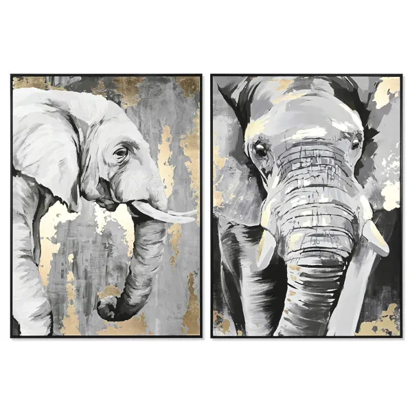 Canvas DKD Home Decor polystyrene Canvas 100 x 4 x 140 cm