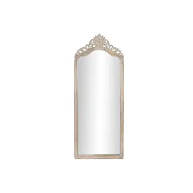 Wall mirror DKD Home Decor 68 x 3,5 x 175 cm 70 x 3,5 x 180 cm Crystal Natural White Mango wood Stripped