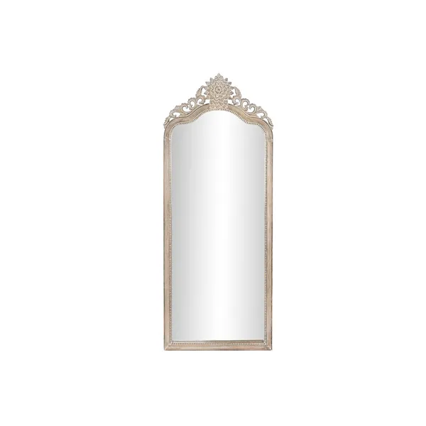 Wall mirror DKD Home Decor 68 x 3,5 x 175 cm 70 x 3,5 x 180 cm Crystal Natural White Mango wood Stripped