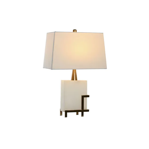 Desk lamp DKD Home Decor White Golden Metal 60 W 220 V 40 x 23 x 62 cm