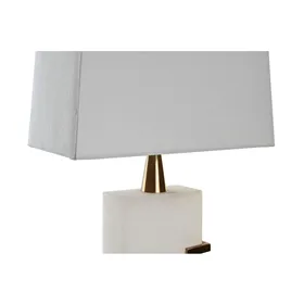 Desk lamp DKD Home Decor White Golden Metal 60 W 220 V 40 x 23 x 62 cm