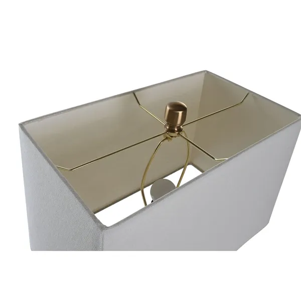 Desk lamp DKD Home Decor White Golden Metal 60 W 220 V 40 x 23 x 62 cm