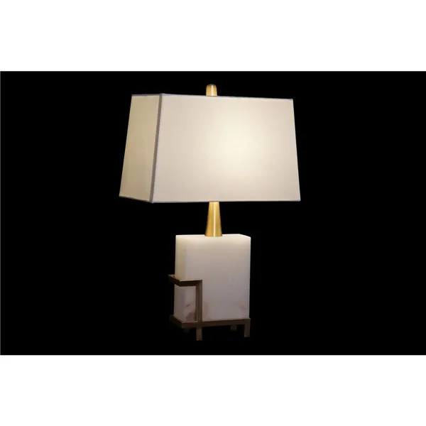 Desk lamp DKD Home Decor White Golden Metal 60 W 220 V 40 x 23 x 62 cm