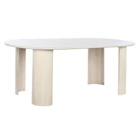 Dining Table DKD Home Decor White Mango wood 200 x 100 x 76 cm