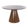 Dining Table DKD Home Decor Dark brown Mango wood 120 x 120 x 76 cm