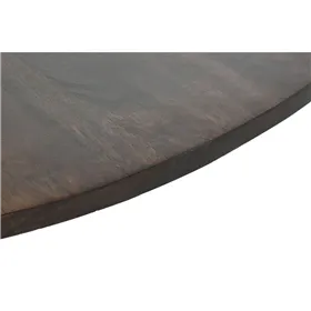 Dining Table DKD Home Decor Dark brown Mango wood 120 x 120 x 76 cm