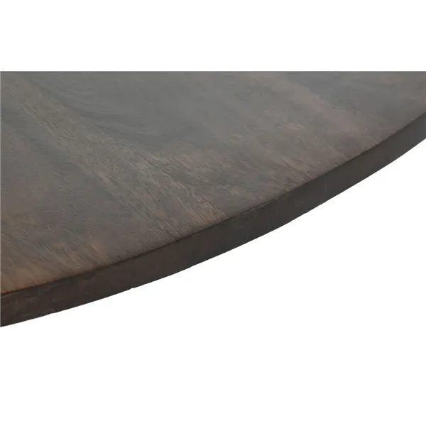Dining Table DKD Home Decor Dark brown Mango wood 120 x 120 x 76 cm