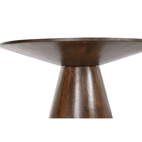 Dining Table DKD Home Decor Dark brown Mango wood 120 x 120 x 76 cm