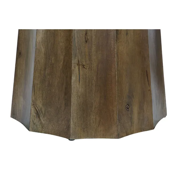 Dining Table DKD Home Decor Brown Black Beige Marble Mango wood 120 x 120 x 78 cm 120 x 120 x 76 cm