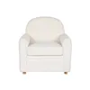 Armchair DKD Home Decor White Polyester Wood 79 x 72 x 86 cm