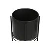 Set of Planters DKD Home Decor Black Metal 30 x 30 x 70 cm