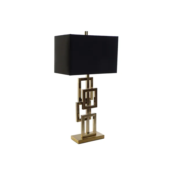 Desk lamp DKD Home Decor Black Golden Metal 60 W 240 V 38 x 23 x 78 cm