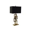 Desk lamp DKD Home Decor Black Golden Metal 60 W 240 V 38 x 23 x 78 cm