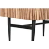 Sideboard DKD Home Decor Brown Black Natural Marble Acacia 85 x 45 x 130 cm