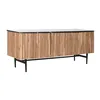 TV furniture DKD Home Decor Brown Black Natural Marble Acacia 145 x 45 x 60 cm