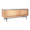 TV furniture DKD Home Decor Brown Black Natural Marble Acacia 145 x 45 x 60 cm
