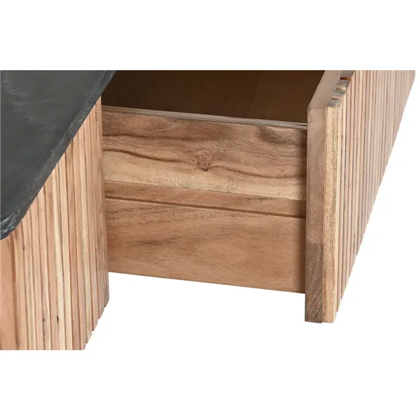 Centre Table DKD Home Decor Marble Acacia 115 x 65 x 45 cm