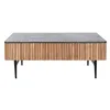 Centre Table DKD Home Decor Marble Acacia 115 x 65 x 45 cm