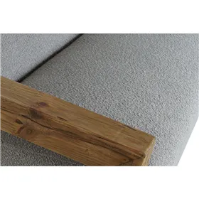 Sofa DKD Home Decor Natural Light grey Recycled Wood Modern 221 x 94 x 83 cm