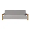 Sofa DKD Home Decor Natural Light grey Recycled Wood Modern 221 x 94 x 83 cm