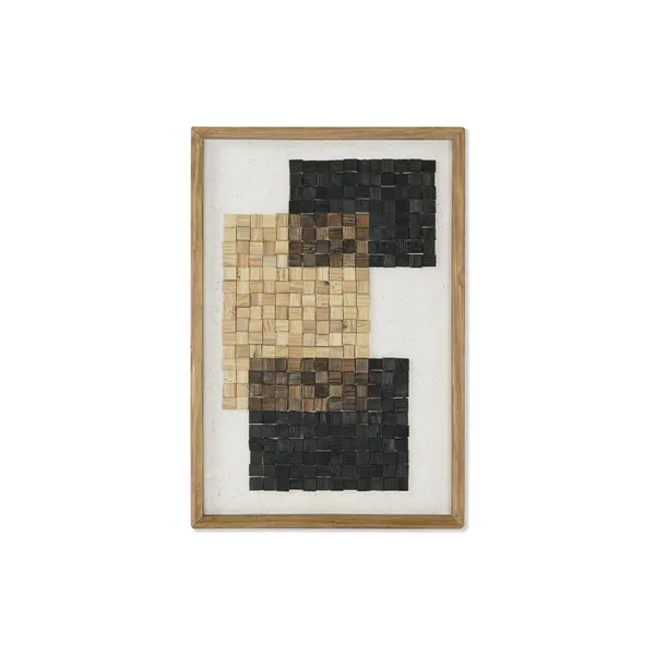 Painting DKD Home Decor Crystal Recycled Wood 42 x 4 x 62 cm