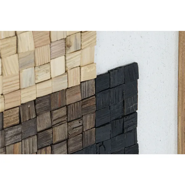 Painting DKD Home Decor Crystal Recycled Wood 42 x 4 x 62 cm