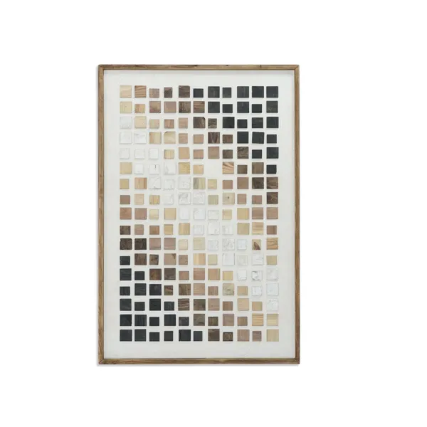 Painting DKD Home Decor Crystal Recycled Wood 82 x 4 x 122 cm
