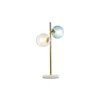 Desk lamp DKD Home Decor Multicolour Golden Crystal Melamin 40 W 220 V 32 x 32 x 58 cm