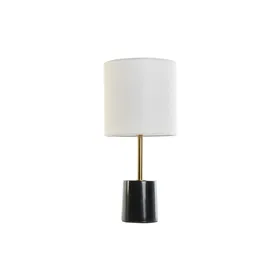 Desk lamp DKD Home Decor White Black Metal Marble 50 W 220 V 20 x 20 x 42 cm