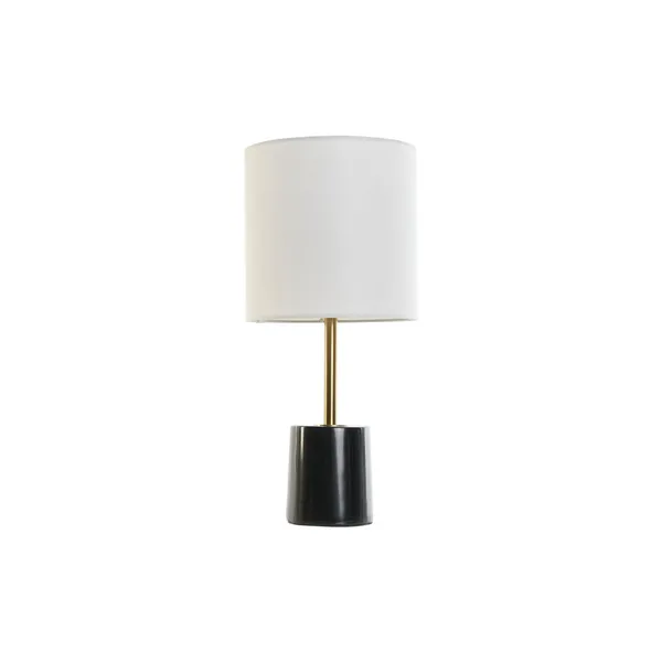 Desk lamp DKD Home Decor White Black Metal Marble 50 W 220 V 20 x 20 x 42 cm