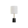 Desk lamp DKD Home Decor White Black Metal Marble 50 W 220 V 20 x 20 x 42 cm