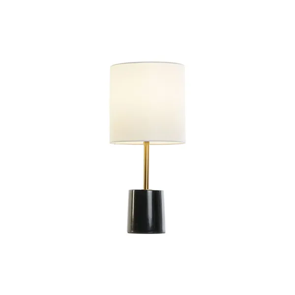 Desk lamp DKD Home Decor White Black Metal Marble 50 W 220 V 20 x 20 x 42 cm