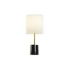 Desk lamp DKD Home Decor White Black Metal Marble 50 W 220 V 20 x 20 x 42 cm