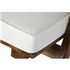 Armchair DKD Home Decor White Brown Dark brown Polyester Teak 64 x 76 x 77 cm
