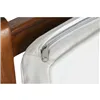 Armchair DKD Home Decor White Brown Dark brown Polyester Teak 64 x 76 x 77 cm