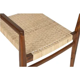 Chair DKD Home Decor Brown Beige Natural 50 x 56 x 86 cm