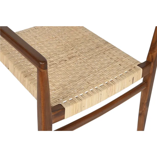 Chair DKD Home Decor Brown Beige Natural 50 x 56 x 86 cm