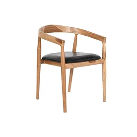 Chair DKD Home Decor Black Natural 58 x 60 x 75 cm