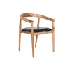 Chair DKD Home Decor Black Natural 58 x 60 x 75 cm