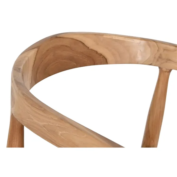 Chair DKD Home Decor Black Natural 58 x 60 x 75 cm