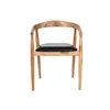 Chair DKD Home Decor Black Natural 58 x 60 x 75 cm