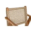 Chair with Armrests DKD Home Decor Beige Natural 55 x 60 x 85 cm