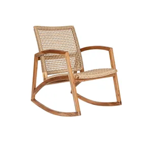 Rocking Chair DKD Home Decor Natural Teak 62 x 84 x 85 cm